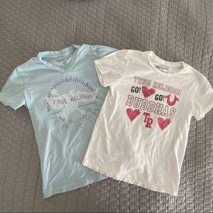TWO True Religion Girls Tees Size XL